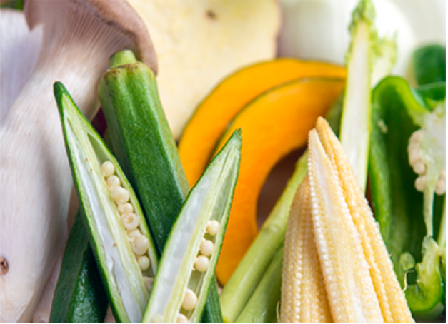 天ぷらたかおの野菜